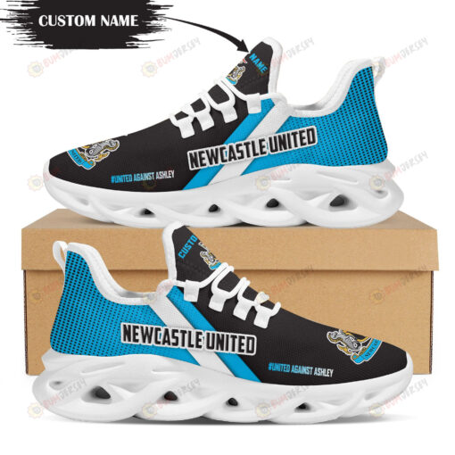 Newcastle United Logo Custom Name Pattern 3D Max Soul Sneaker Shoes