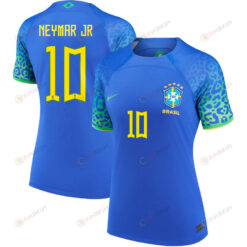 Neymar Jr 10 Brazil National Team 2022-23 Away Women Jersey