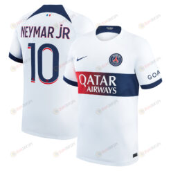 Neymar Jr 10 Paris Saint-Germain 2023-24 Away Men Jersey - White