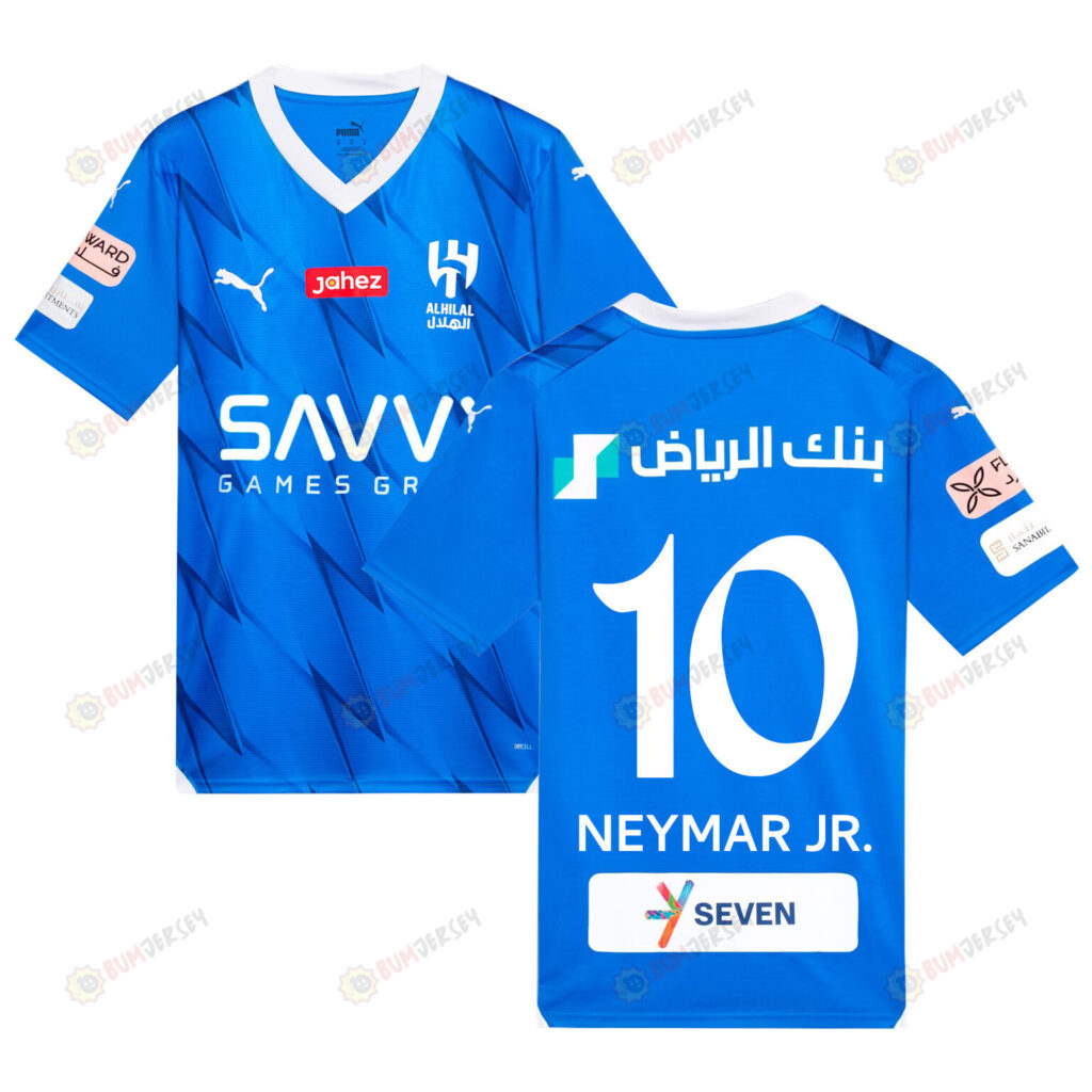 Neymar Jr. 10 Al Hilal SFC 2023-24 Home Jersey - Blue, Men - Ausouls