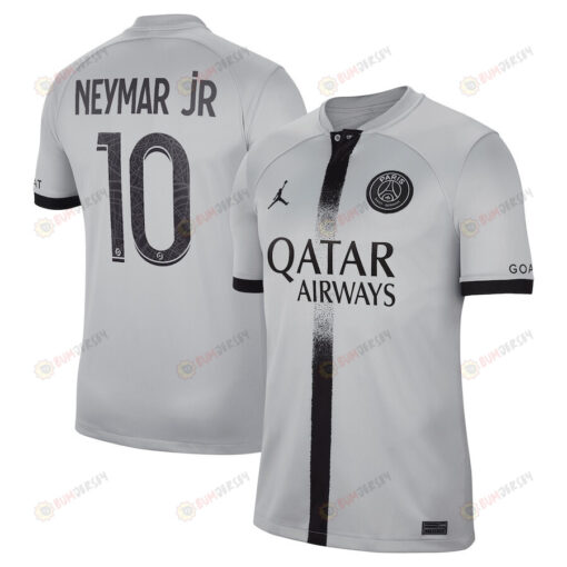 Neymar Jr. 10 Paris Saint-Germain 2022/23 Away Breathe Stadium Men Jersey - Black