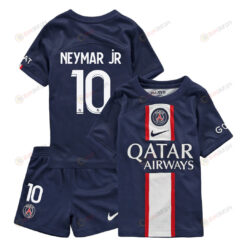 Neymar Jr. 10 Paris Saint-Germain Home Kit 2022-23 Youth Jersey - Blue