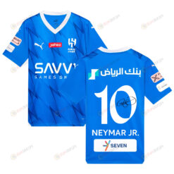 Neymar Jr. 10 Signed Al Hilal SFC 2023-24 Home Jersey - Blue