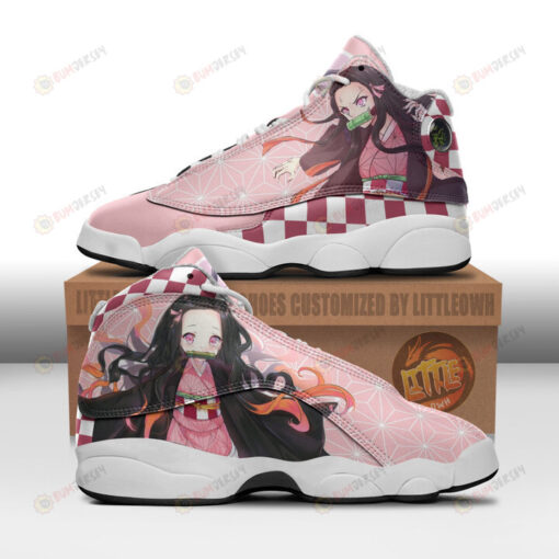 Nezuko Kamado Shoes Kny Anime Air Jordan 13 Shoes Sneakers