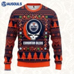 Nhl Edmonton Oilers Grateful Dead Christmas Ugly Sweaters For Men Women Unisex