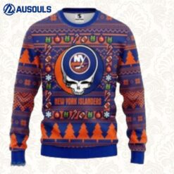 Nhl New York Islanders Grateful Dead Christmas Ugly Sweaters For Men Women Unisex