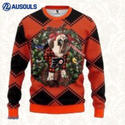 Nhl Philadelphia Flyers Pug Dog Christmas Ugly Sweaters For Men Women Unisex