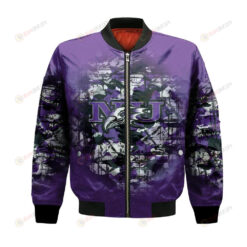 Niagara Purple Eagles Bomber Jacket 3D Printed Camouflage Vintage