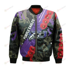 Niagara Purple Eagles Bomber Jacket 3D Printed Sport Style Keep Go on