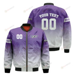 Niagara Purple Eagles Fadded Bomber Jacket 3D Printed