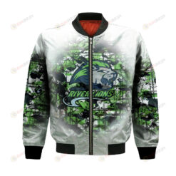 Niagara River Lions Bomber Jacket 3D Printed Camouflage Vintage