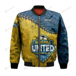 Niagara United Bomber Jacket 3D Printed Grunge Polynesian Tattoo