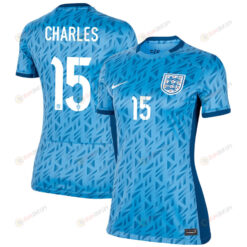 Niamh Charles 15 England Women's National Team 2023-24 World Cup Away Women Jersey