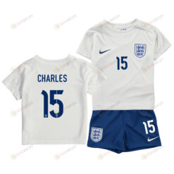 Niamh Charles 15 England Women's National Team 2023-24 World Cup Home Jersey