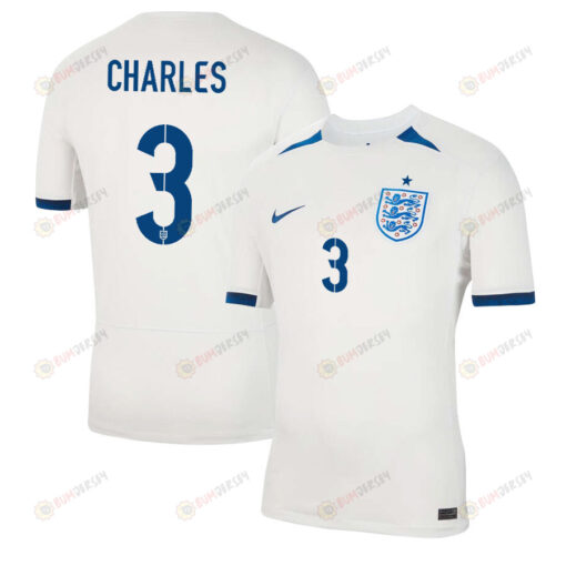 Niamh Charles 3 England 1 Star Women's National Team 2023-24 World Cup Home Men Jersey