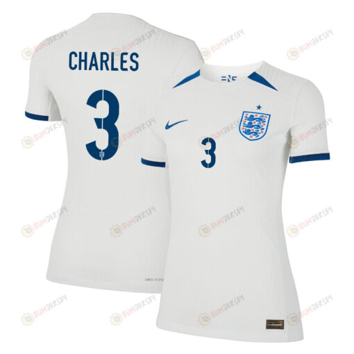 Niamh Charles 3 England 1 Star Women's National Team 2023-24 World Cup Home WOMEN Jersey