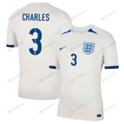 Niamh Charles 3 England Women's National Team 2023-24 World Cup Home Men Jersey