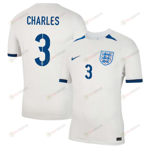 Niamh Charles 3 England Women's National Team 2023-24 World Cup Home Men Jersey