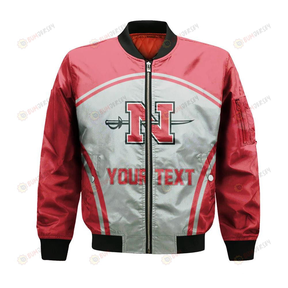Nicholls Colonels Bomber Jacket 3D Printed Custom Text And Number Curve Style Sport