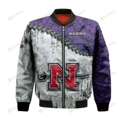 Nicholls State Colonels Bomber Jacket 3D Printed Grunge Polynesian Tattoo