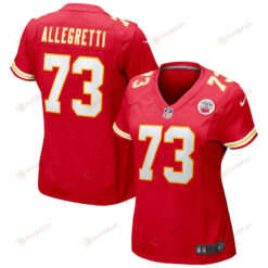 Nick Allegretti 73 Kansas City Chiefs Game Women Jersey - Red