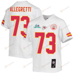 Nick Allegretti 73 Kansas City Chiefs Super Bowl LVII Champions Men's Jersey - White