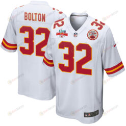 Nick Bolton 32 Kansas City Chiefs Super Bowl LVII Champions 3 Stars Men's Jersey - White