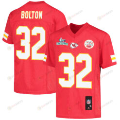 Nick Bolton 32 Kansas City Chiefs Super Bowl LVII Champions Youth Jersey - Red