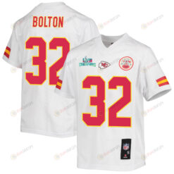 Nick Bolton 32 Kansas City Chiefs Super Bowl LVII Champions Youth Jersey - White