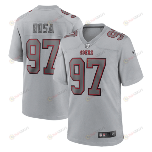 Nick Bosa 97 San Francisco 49ers Men Atmosphere Fashion Game Jersey - Gray