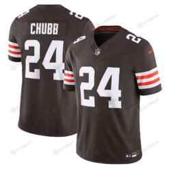 Nick Chubb 24 Cleveland Browns Vapor F.U.S.E. Limited Jersey - Brown