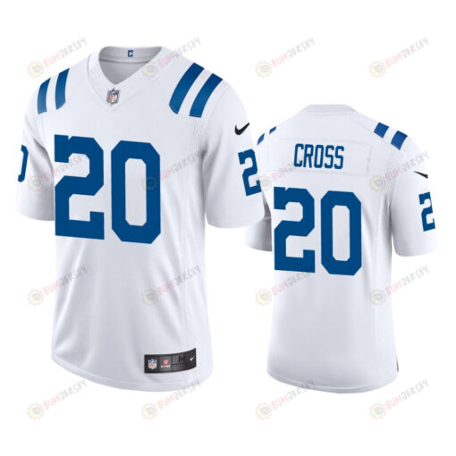 Nick Cross 20 Indianapolis Colts White Vapor Limited Jersey