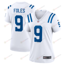 Nick Foles 9 Indianapolis Colts Women's Player Game Jersey - White