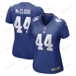 Nick McCloud New York Giants Women's Game Player Jersey - Royal