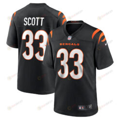 Nick Scott 33 Cincinnati Bengals Men's Jersey - Black