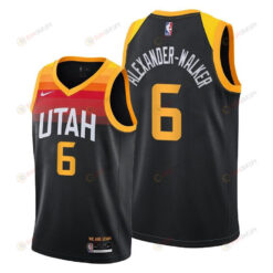 Nickeil Alexander-Walker 6 Utah Jazz City Edition Black Jersey 2022 Trade - Men Jersey