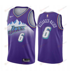 Nickeil Alexander-Walker Utah Jazz Purple 6 Classic Edition Jersey 2022 Trade - Men Jersey