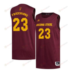 Nico Fricchione 23 Arizona State Sun Devils Basketball Men Jersey - Maroon