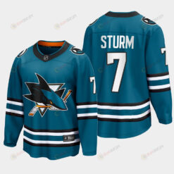 Nico Sturm 7 San Jose Sharks 2022-23 Home The Evolve Teal Jersey