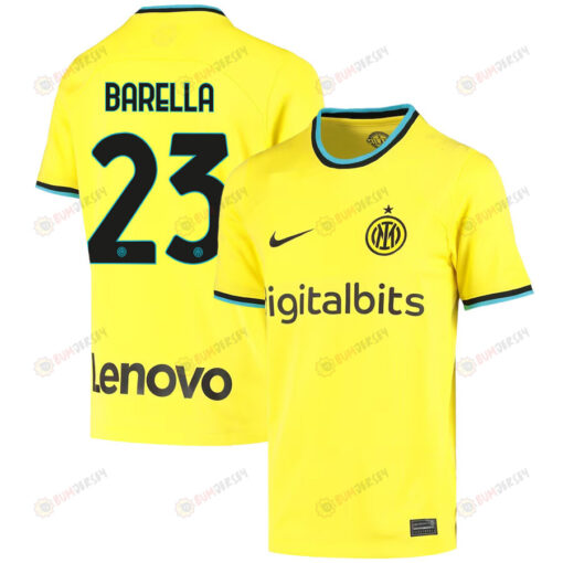 Nicol? Barella 23 Inter Milan 2022/23 Third Jersey - Youth