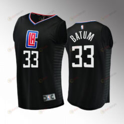 Nicolas Batum 33 Clippers Black Men Jersey Fast Break 2022-23 Statement