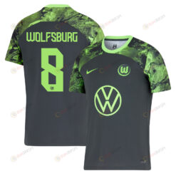 Nicolas Cozza 8 VfL Wolfsburg 2023-24 Away Men Jersey - Black