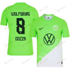 Nicolas Cozza 8 VfL Wolfsburg 2023-24 Home Men Jersey - Green