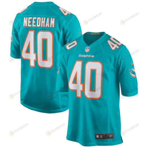 Nik Needham 40 Miami Dolphins Game Men Jersey - Aqua