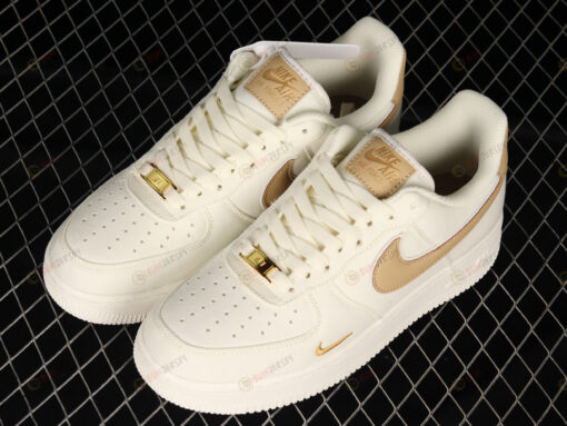 Nike Air Force 1 07 Low Beige Gold Shoes Sneakers