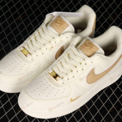Nike Air Force 1 07 Low Beige Gold Shoes Sneakers