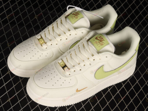 Nike Air Force 1 07 Low Beige Lemon Yellow Gold Shoes Sneakers