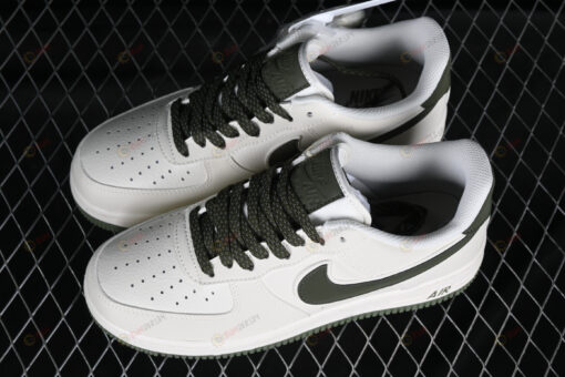 Nike Air Force 1 '07 Low Beige White/Military Green Shoes Sneakers