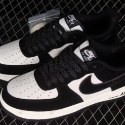 Nike Air Force 1 07 Low Black Rice White Shoes Sneakers