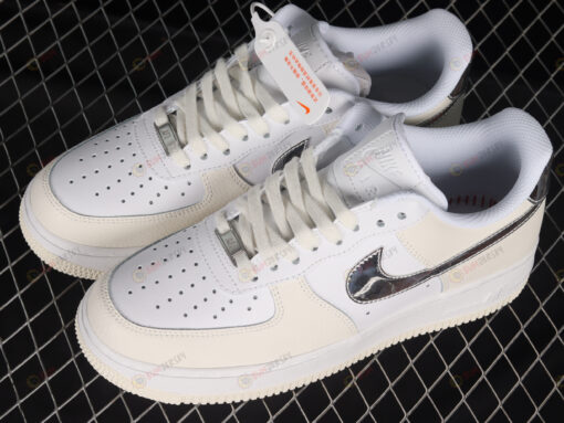 Nike Air Force 1 07 Low Cream White Sliver Shoes Sneakers